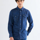 Wrangler WESTERN SHIRT CAROLINE CREEK 112378124 Πουκάμισο Μπλε  F/W