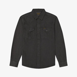 Wrangler  WESTERN SHIRT RINSE BLACK 112378427 Πουκάμισο Μαύρο F/W