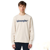 WRANGLER LOGO CREW SWEAT 112350538 Φούτερ Μπεζ  F/W