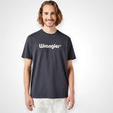 Wrangler LOGO TEE  BLACK 112350526 T-shirt Μαύρο  S/S