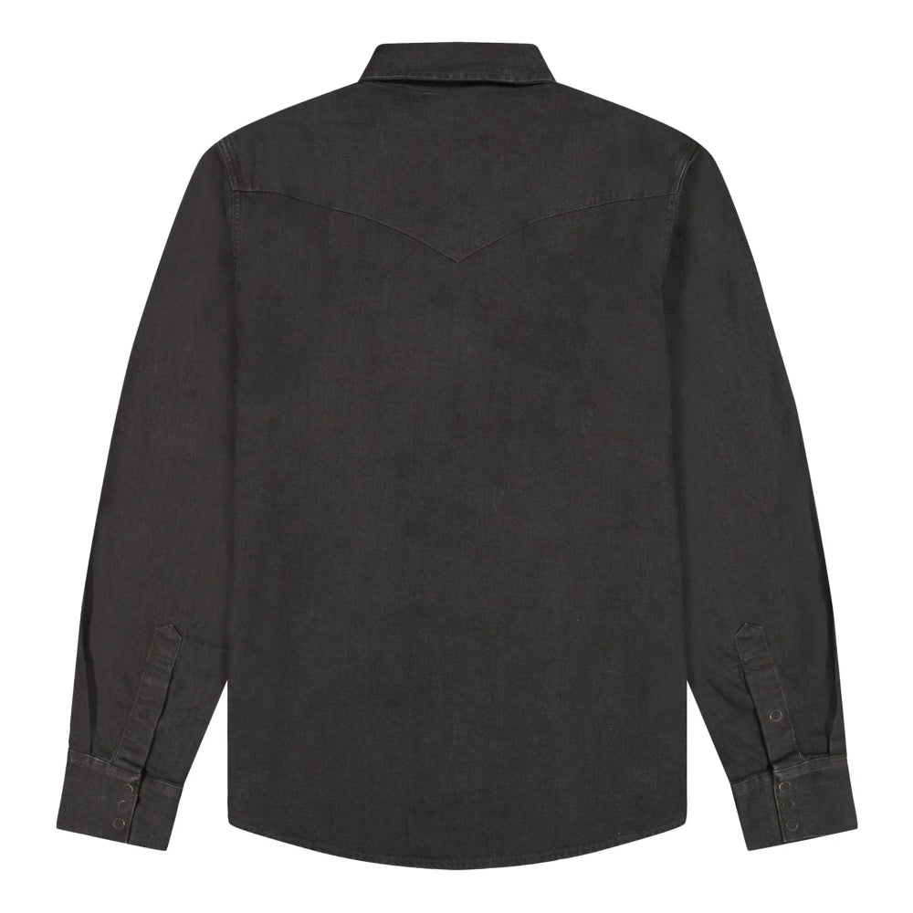 Wrangler  WESTERN SHIRT RINSE BLACK 112378427 Πουκάμισο Μαύρο F/W