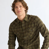 Wrangler WESTERN SHIRT OLIVE NIGHT 112386996 Πουκάμισο Λαδί F/W