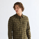 Wrangler WESTERN SHIRT OLIVE NIGHT 112386996 Πουκάμισο Λαδί F/W