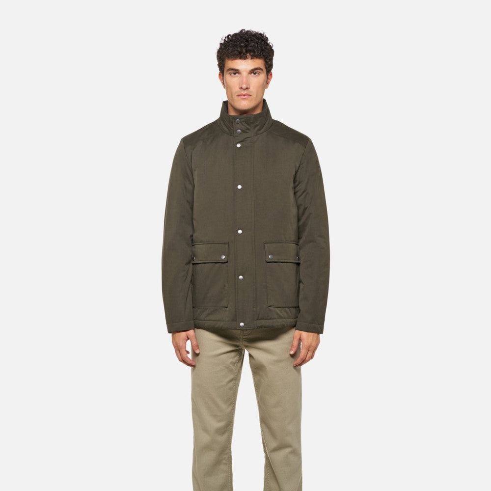GEOX M JACOPO MID JACKET M6620K/T3386/F3431  Μπουφάν Λαδί F/W