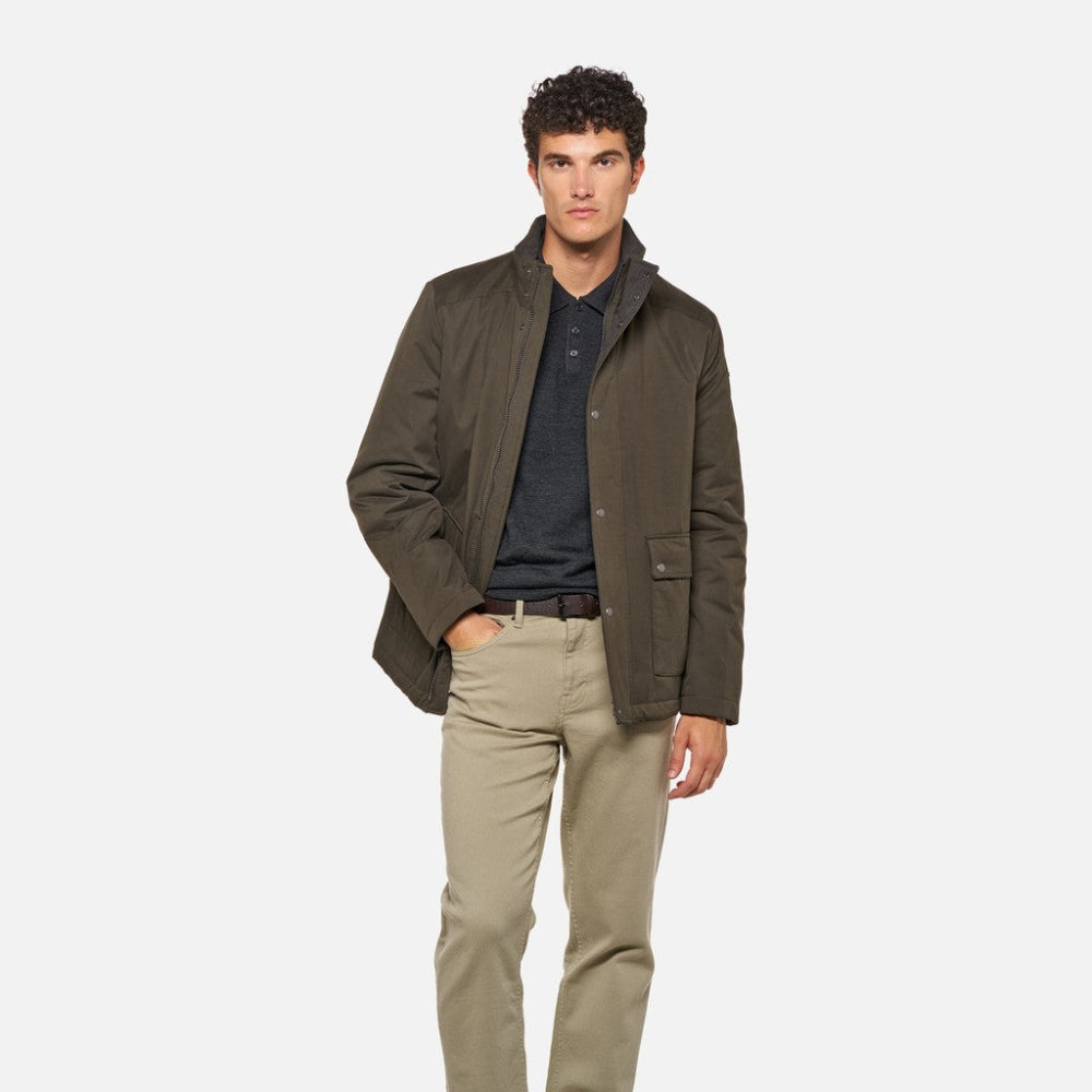 GEOX M JACOPO MID JACKET M6620K/T3386/F3431  Μπουφάν Λαδί F/W