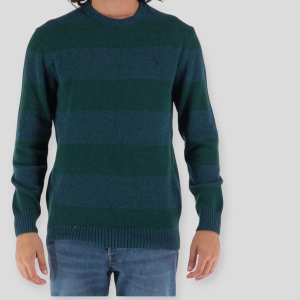 US. POLO ASSN. JIMI EH03 53280/747 Πουλόβερ Πράσινο F/W