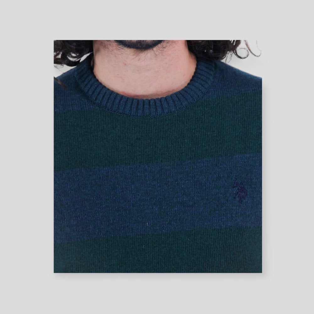 US. POLO ASSN. JIMI EH03 53280/747 Πουλόβερ Πράσινο F/W