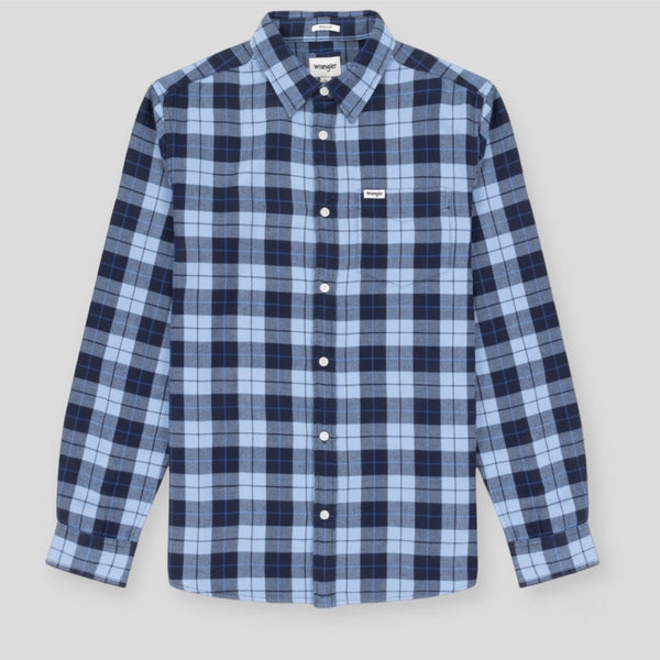Wrangler 1 POCKET SHIRT 112341055 Πουκάμισο Μπλε F/W