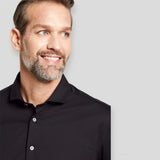 Bugatti SHIRT KENT 48600/290 Πουκάμισο Μαύρο F/W