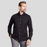 Bugatti SHIRT KENT 48600/290 Πουκάμισο Μαύρο F/W