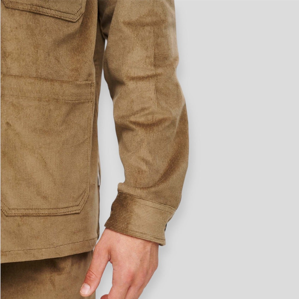 Premium Royal Denim Anderson-5066  Πουκάμισο Μπεζ F/W