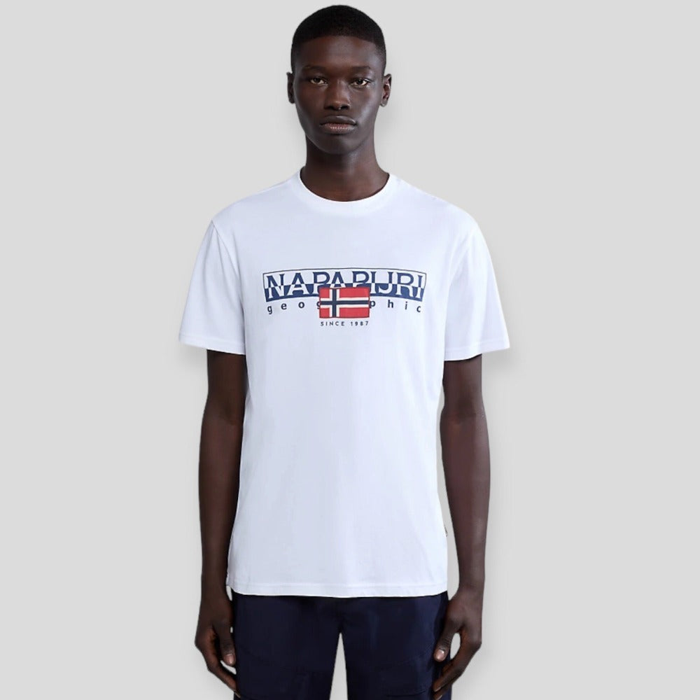 Napapijri S-AYLMER  NP0A4HTO0021 T-shirt Λευκό S/S