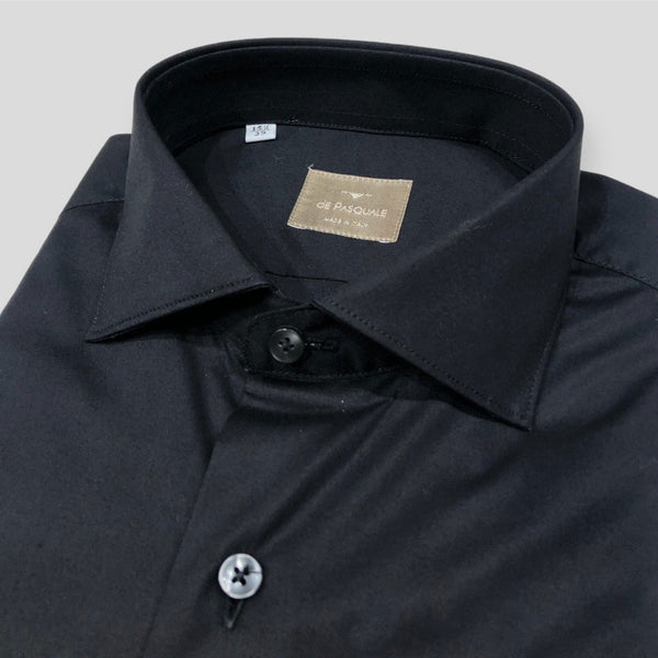 De pasquale 387/C-01 Πουκάμισο Μαύρο