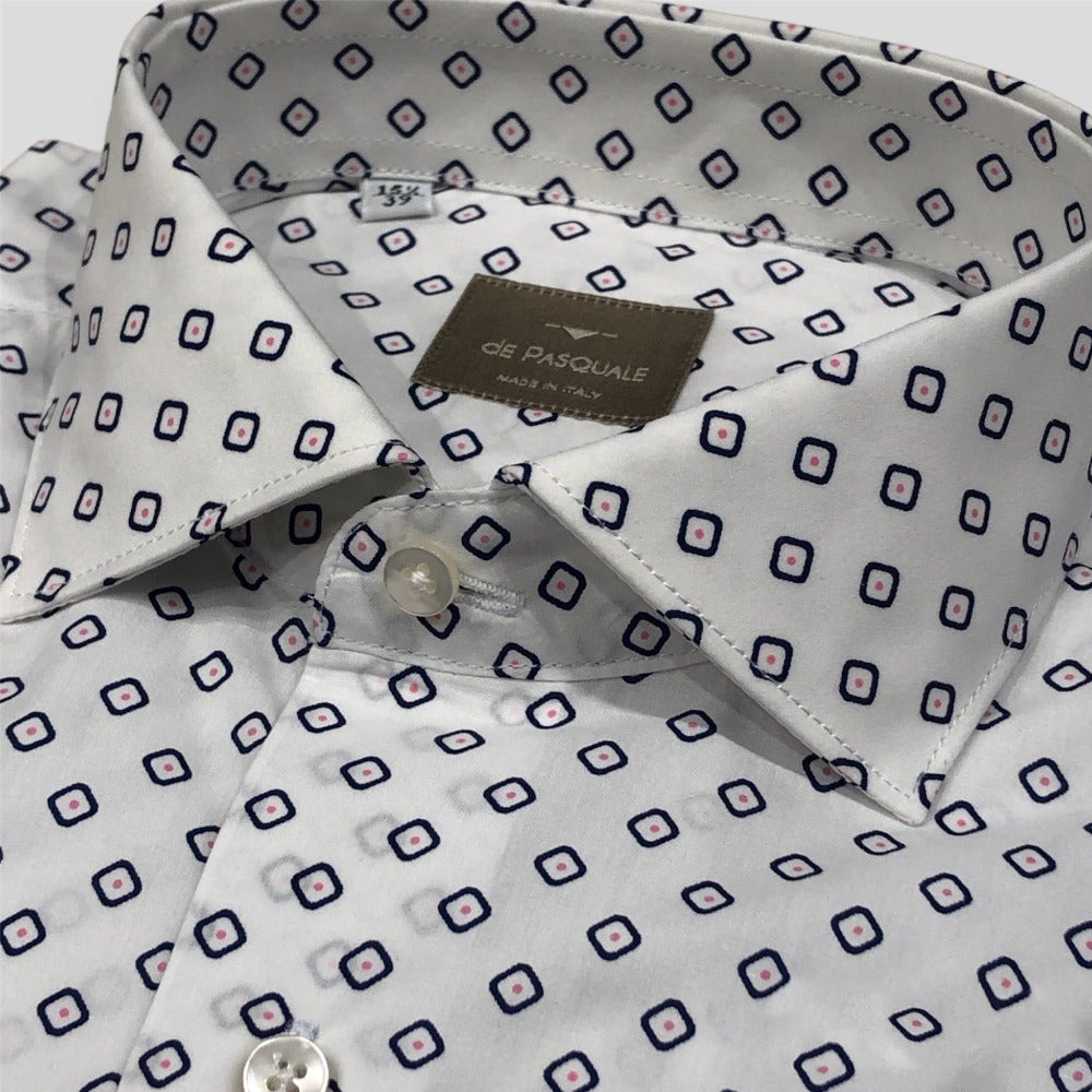 De pasquale 387/C93/314 Πουκάμισο Λευκό S/S