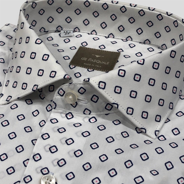 De pasquale 387/C93/314 Πουκάμισο Λευκό S/S