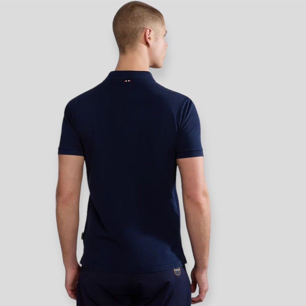 Napapijri ELBAS SS 4 BLU MARINE NP0A4GDL1761 Polo Μπλούζα Σκούρο Μπλε S/S