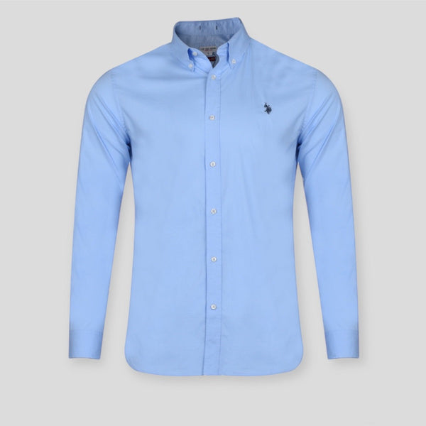 US. POLO ASSN. DIRK  52573/130 Πουκάμισο Γαλάζιο