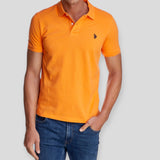 U.S. Polo Assn. KING 41029/215 Polo Μπλούζα Σκούρο Πορτοκαλί S/S