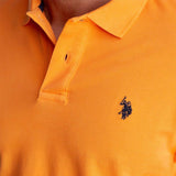 U.S. Polo Assn. KING 41029/215 Polo Μπλούζα Σκούρο Πορτοκαλί S/S