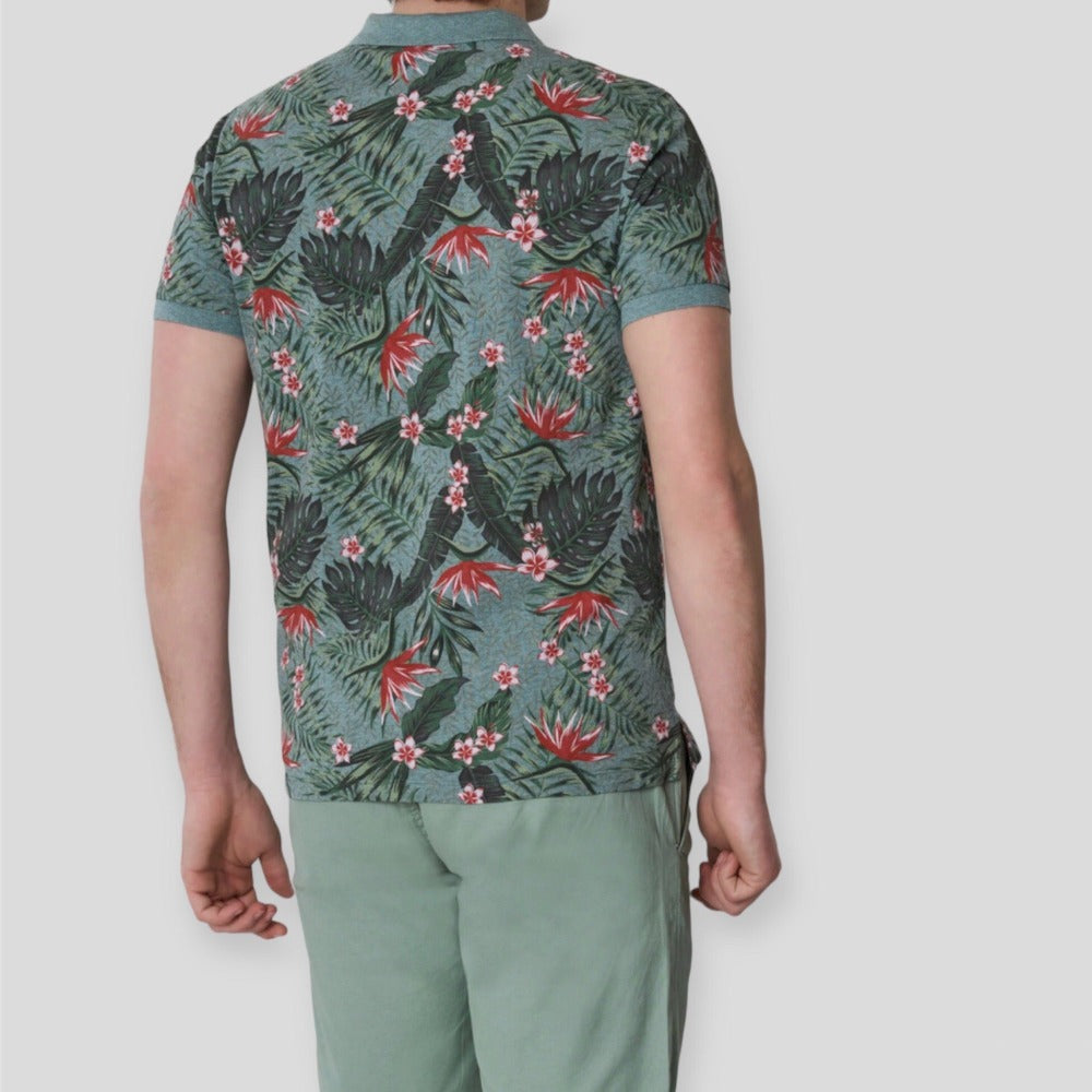 U.S POLO ASSN. FLOW 67596/53517/142 Polo Μπλούζα Χακί S/S