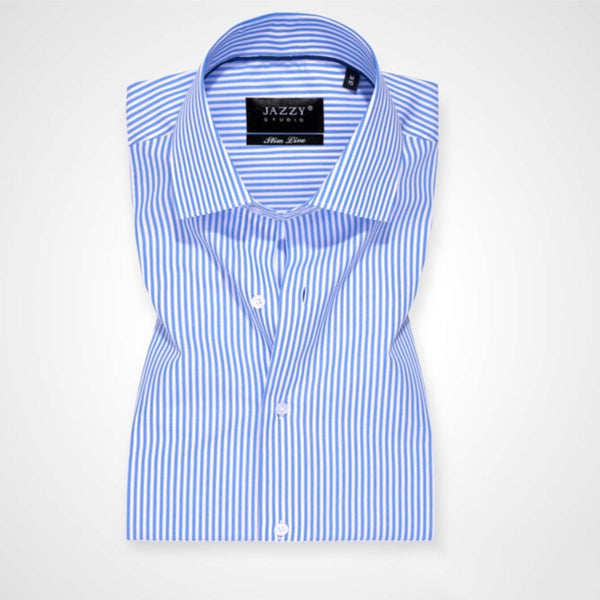JAZZY STUDIO MARINE SLIM 10 Πουκάμισο Γαλάζιο S/S