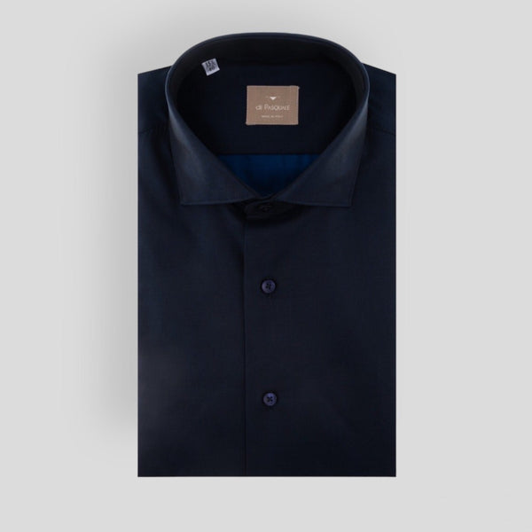 De pasquale 387/QCLAX-C Πουκάμισο Σκούρο Μπλε