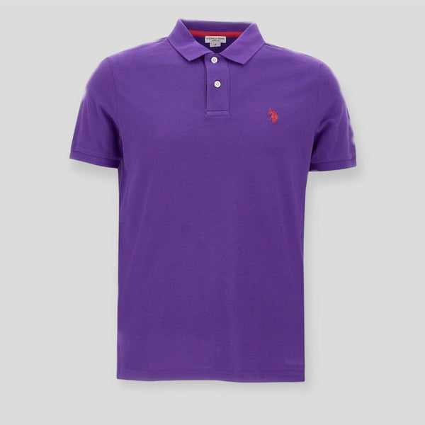 U.S. Polo Assn. KING 41029/235 Polo Μπλούζα Μωβ S/S