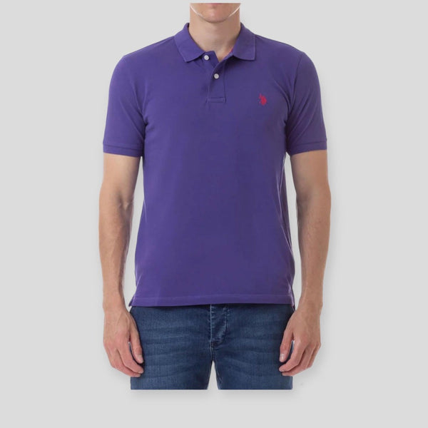 U.S. Polo Assn. KING 41029/235 Polo Μπλούζα Μωβ S/S