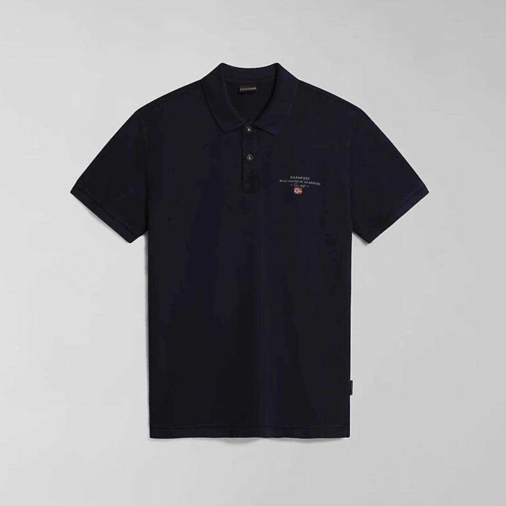 Napapijri ELBAS SS 4 BLU MARINE NP0A4GDL1761 Polo Μπλούζα Σκούρο Μπλε S/S