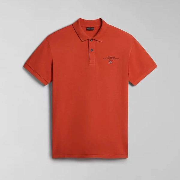 Napapijri ELBAS SS 4 RED TOMATO NP0A4GDLR1A1 Polo Μπλούζα Πορτοκαλί S/S