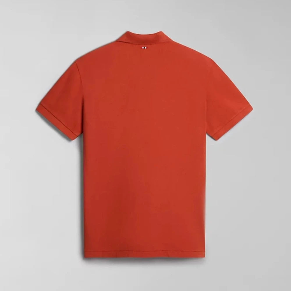 Napapijri ELBAS SS 4 RED TOMATO NP0A4GDLR1A1 Polo Μπλούζα Πορτοκαλί S/S
