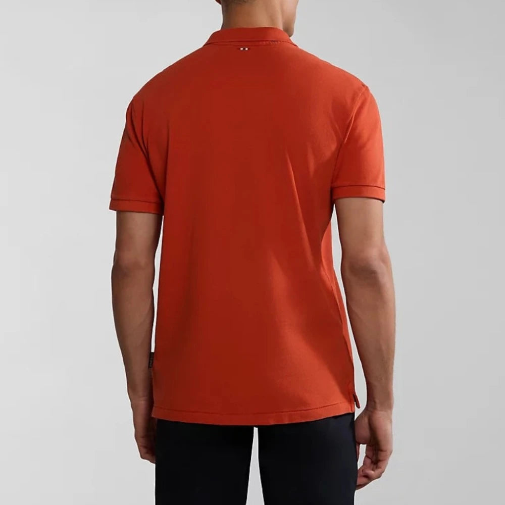 Napapijri ELBAS SS 4 RED TOMATO NP0A4GDLR1A1 Polo Μπλούζα Πορτοκαλί S/S