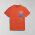 Napapijri S-CANADA  NP0A4HQMA621 T-shirt Πορτοκαλί S/S