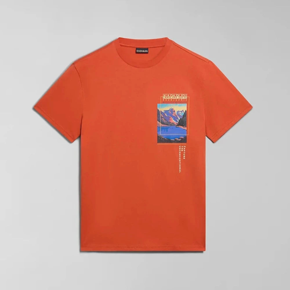 Napapijri S-CANADA  NP0A4HQMA621 T-shirt Πορτοκαλί S/S