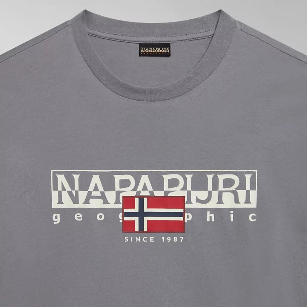 Napapijri S-AYLMER  NP0A4HTOH581 T-shirt Γκρι S/S