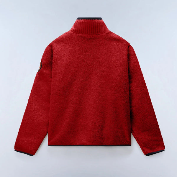 Napapijri T-ARCHIVE FLEECE HZ NP0A8A8HR1F1 Μπλούζα Κόκκινη F/W