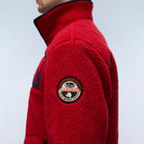 Napapijri T-ARCHIVE FLEECE HZ NP0A8A8HR1F1 Μπλούζα Κόκκινη F/W