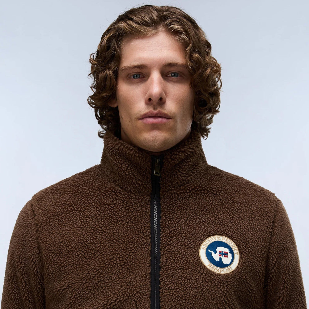 Napapijri DEMITASSE ARCHIVE FLEECE FZ NP0A48APEWT31 Zακέτα Καφέ F/W