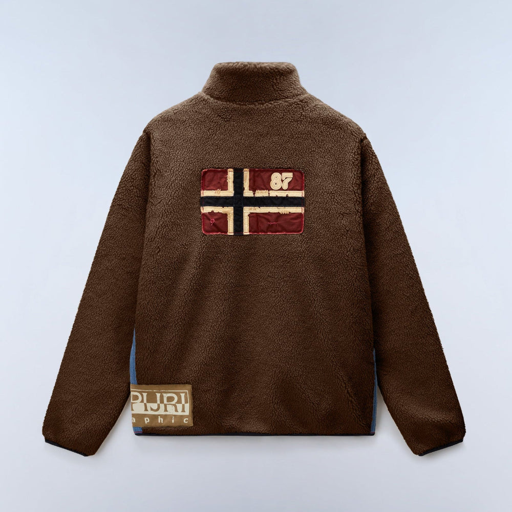 Napapijri DEMITASSE ARCHIVE FLEECE FZ NP0A48APEWT31 Zακέτα Καφέ F/W