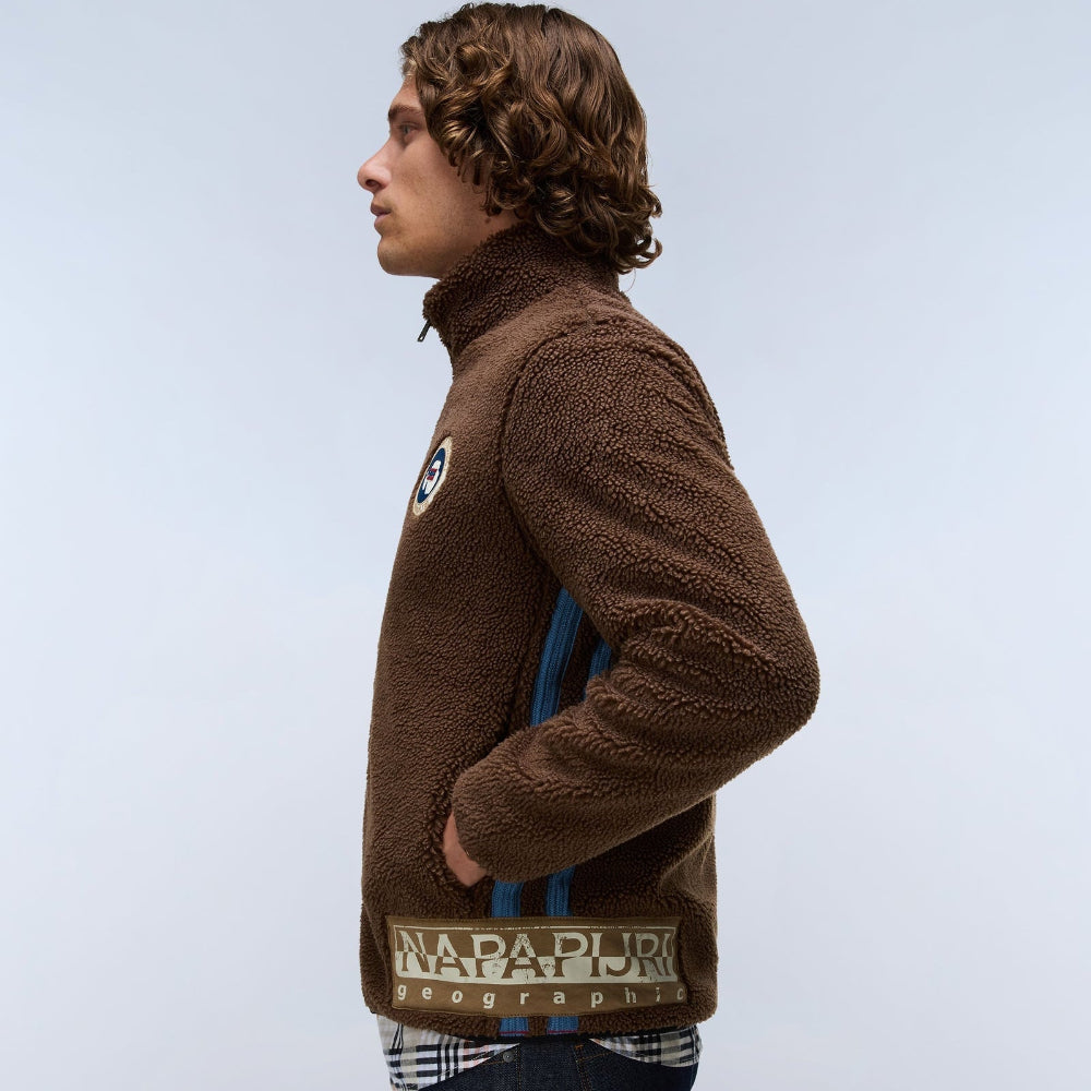 Napapijri DEMITASSE ARCHIVE FLEECE FZ NP0A48APEWT31 Zακέτα Καφέ F/W