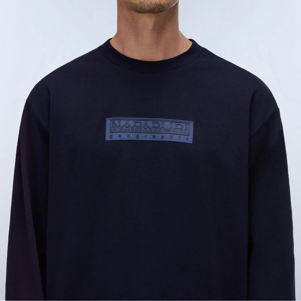 Napapijri S-BOX LOGO LS 1 NP0A8BC51761 Μακό Μπλε F/W