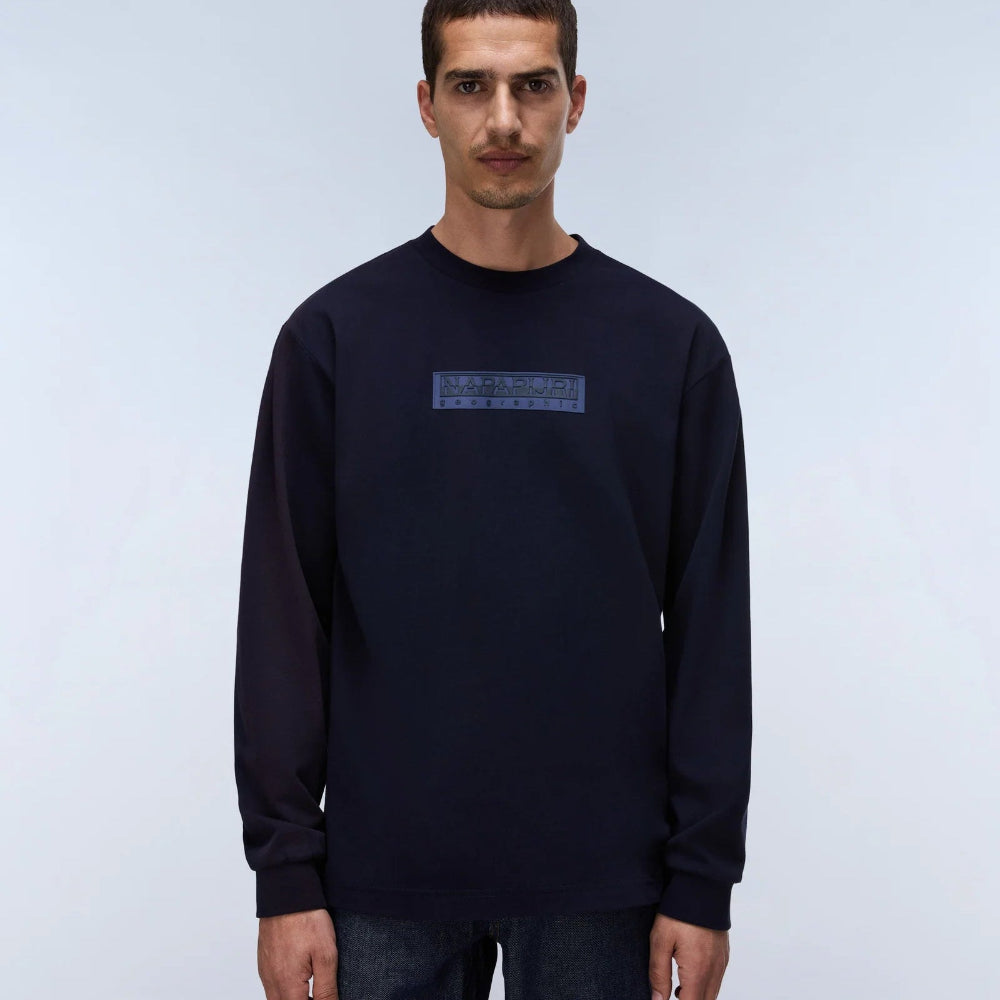 Napapijri S-BOX LOGO LS 1 NP0A8BC51761 Μακό Μπλε F/W