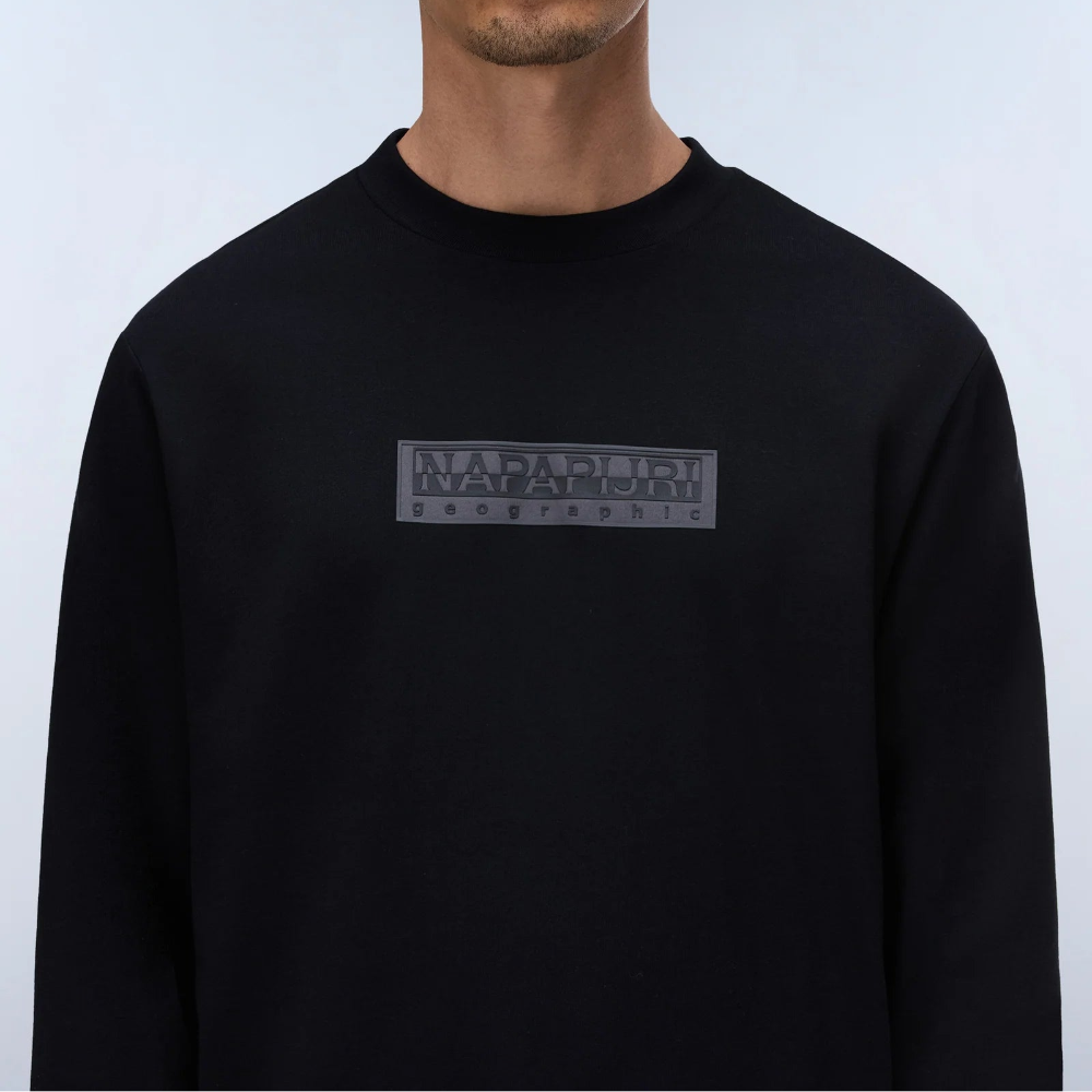 Napapijri S-BOX LOGO LS 1 NP0A8BC59411 Μακό Μαύρο F/W