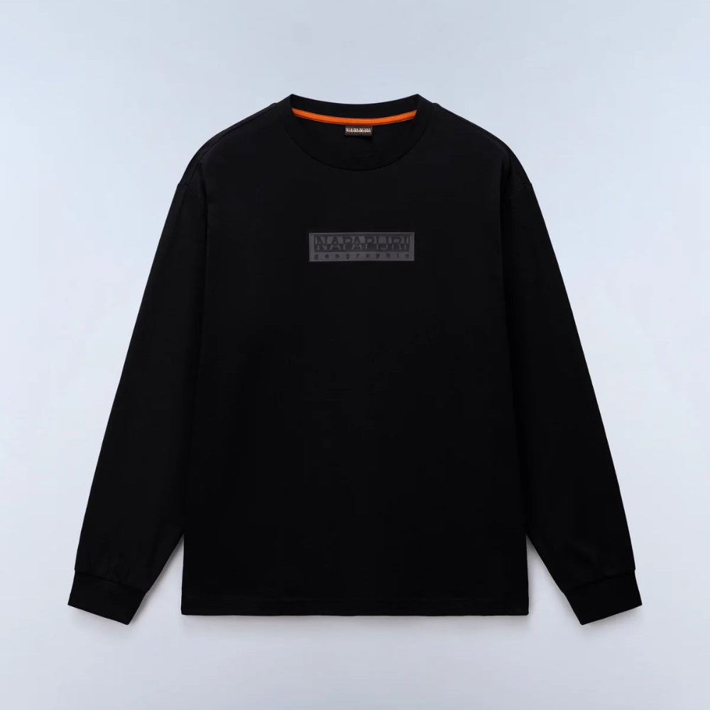 Napapijri S-BOX LOGO LS 1 NP0A8BC59411 Μακό Μαύρο F/W