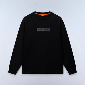 Napapijri S-BOX LOGO LS 1 NP0A8BC59411 Μακό Μαύρο F/W