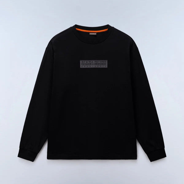 Napapijri S-BOX LOGO LS 1 NP0A8BC59411 Μακό Μαύρο F/W