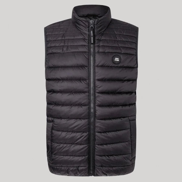 PEPE JEANS BALLE GILET PM402862/999 Αμάνικο Μπουφάν Μαύρο F/W