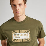 PEPE CREDICK PM509232/679 T-shirt Χακί S/S