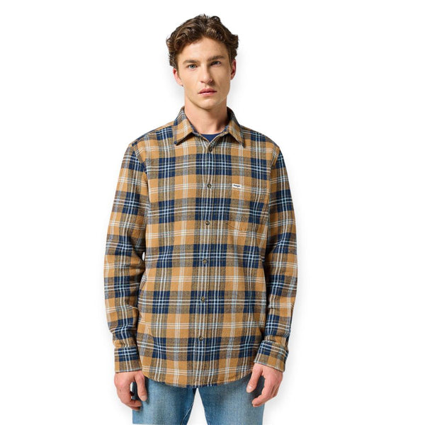 Wrangler 1 POCKET SHIRT DIJON 112357225 Πουκάμισο Πολύχρωμο F/W