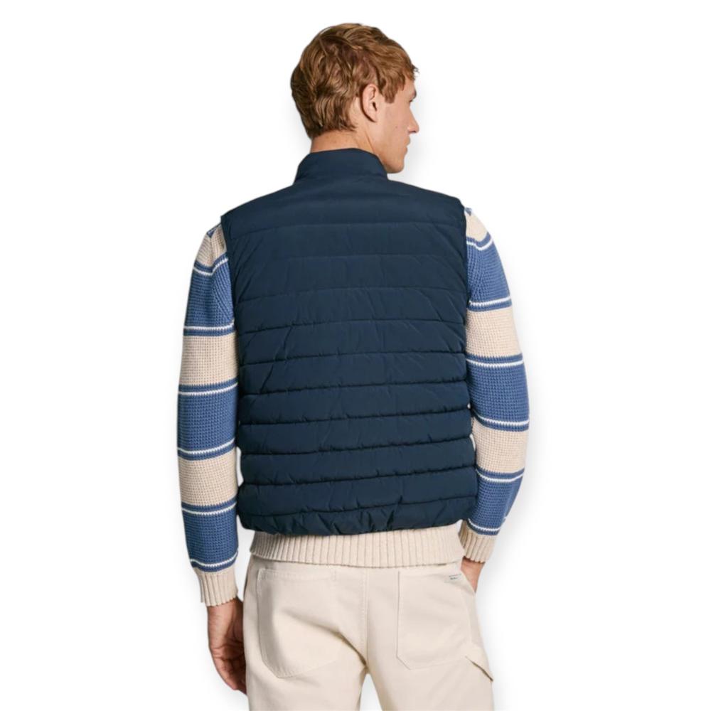 PEPE JEANS TOBY GILET PM403028/594 Αμάνικο Μπουφάν Μπλε F/W